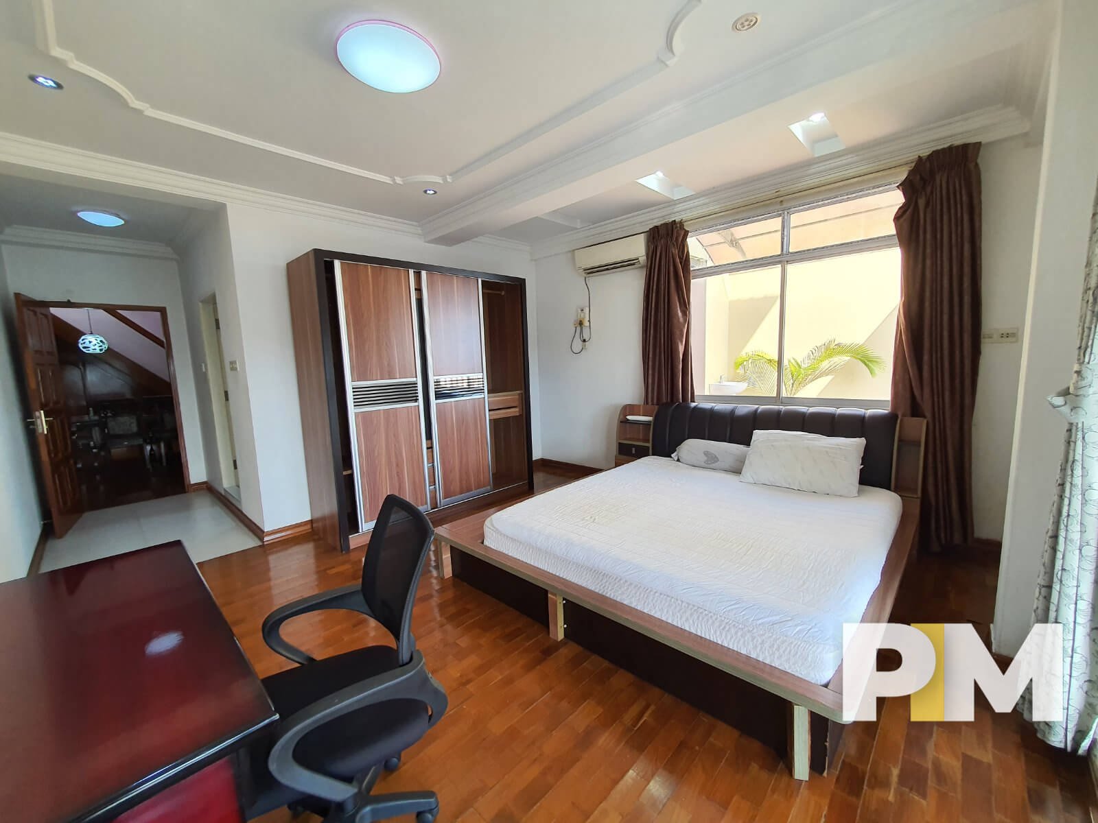 Bedroom with wordrobe - Myanmar Real Estate