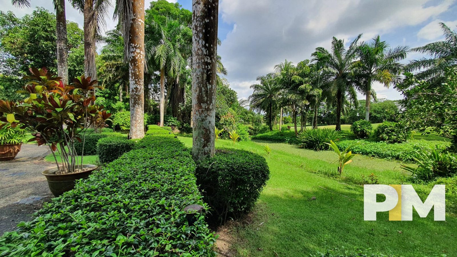 Garden view - Myanmar Real Estate