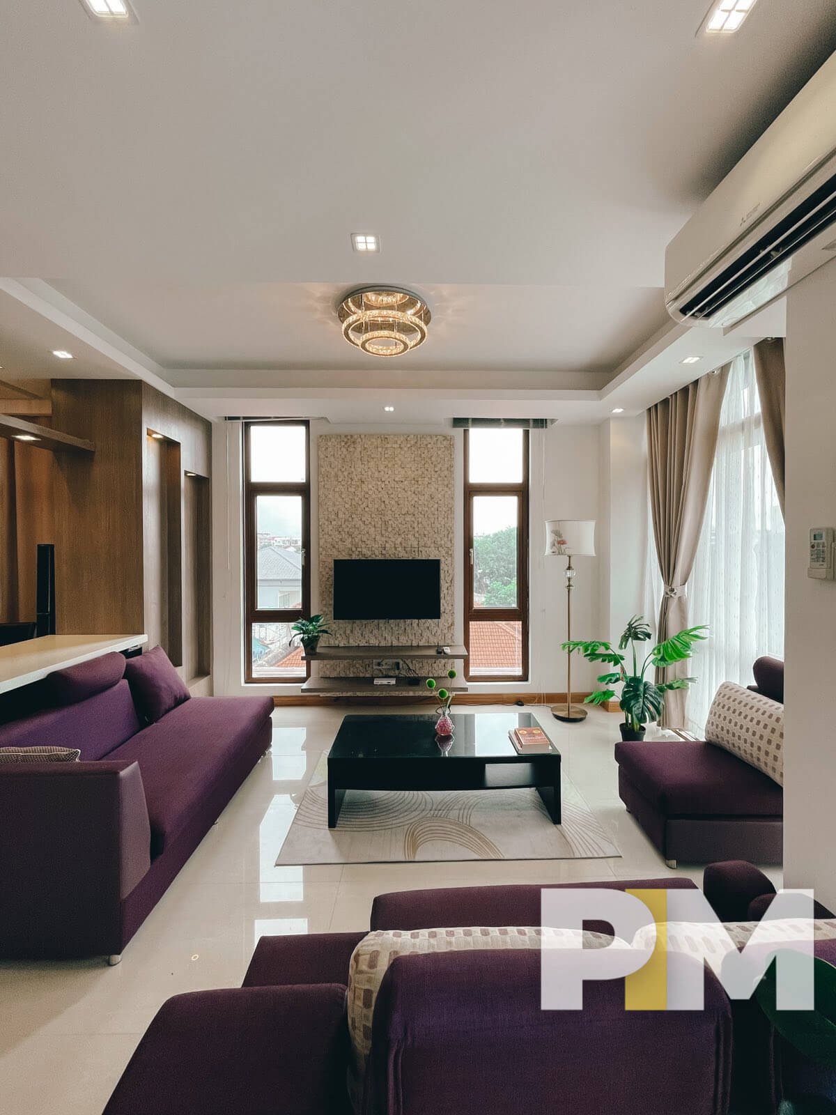 Living Room with sofa set - Property in Myanmar
