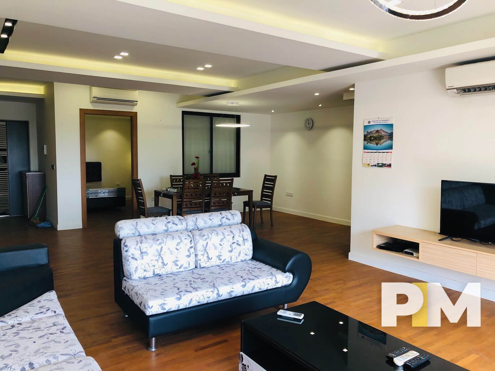 Living room with sofa set - Myanmar Real Estate