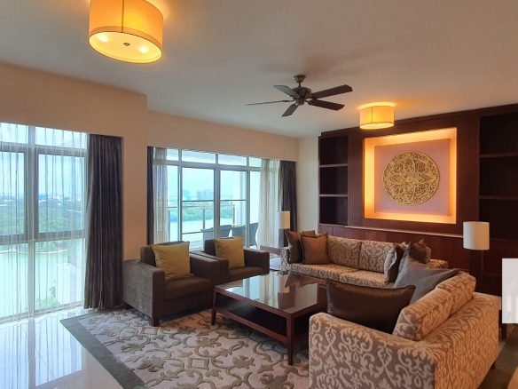 Living room with sofa set - Property in Yangon