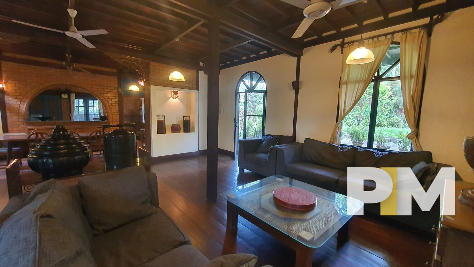 Living room with sofa set - Real Estate in Myanmar (2)