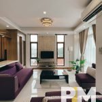 Living room with sofa set - Real Estate in Yangon