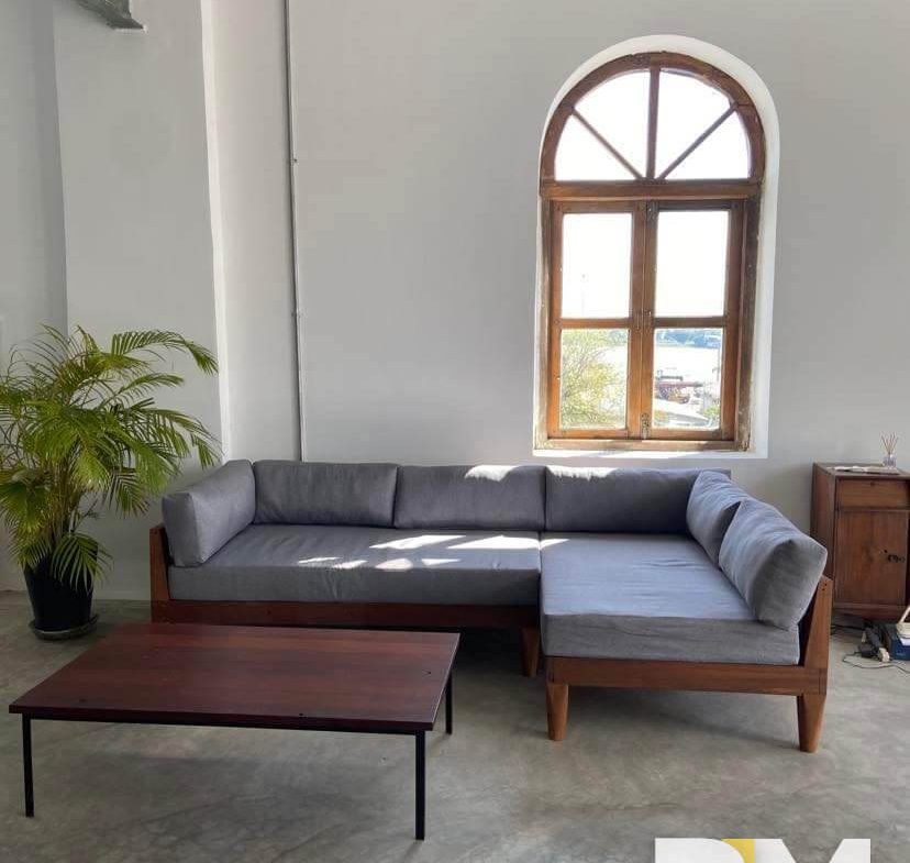 Living room with sofa set - Real Estate in Yangon