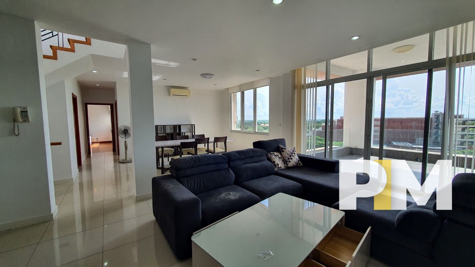 Living room with sofa set – Yangon Real Estate (3) Living room with sofa set - Yangon Real Estate (3)