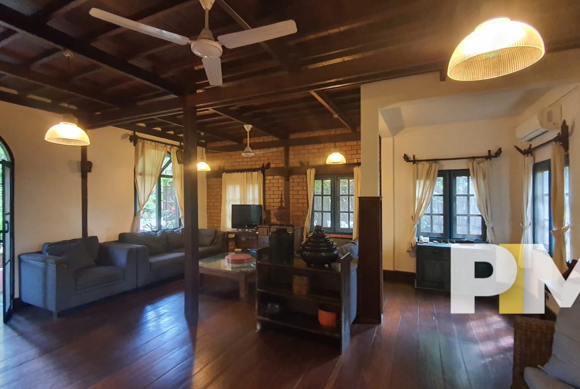 Living room with sofa set - Yangon Real Estate