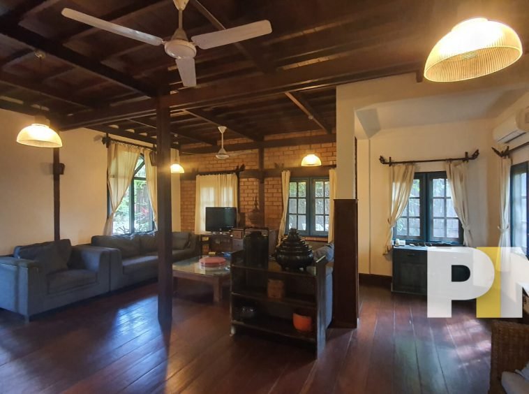 Living room with sofa set - Yangon Real Estate