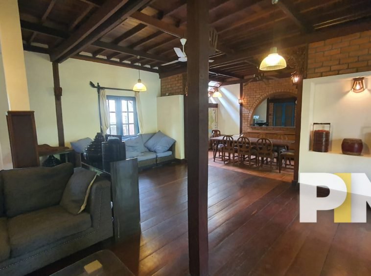 Living room wtih sofa set - Myanmar Real Estate