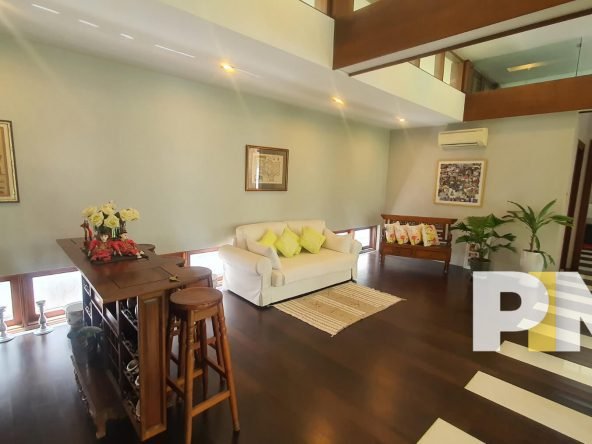 Living room wtih sofa set - Myanmar Real Estate