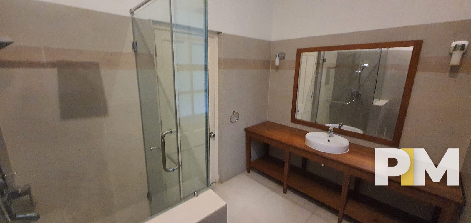 Shower room with sink - Yangon Real Estate