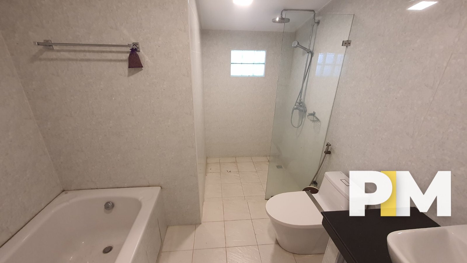 Bathroom with bath tub - Myanmar Real Estate