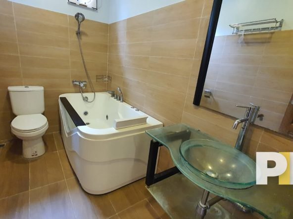 Bathroom with bathtub - Myanmar Real Estate