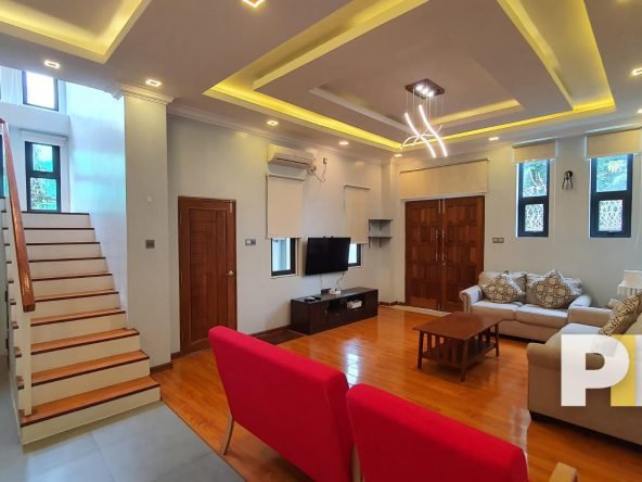 Living room view - Property in Yangon (2)
