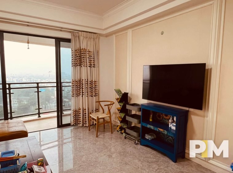 Living room view - Yangon Real Estate