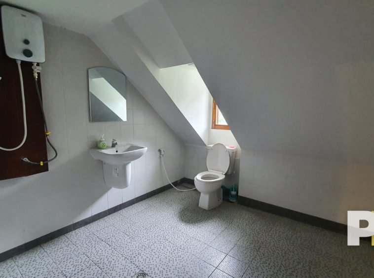 Toilet room with sink - Yangon Real Estate