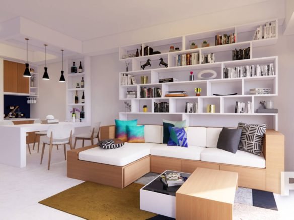 Living room area - Real Estate in Yangon