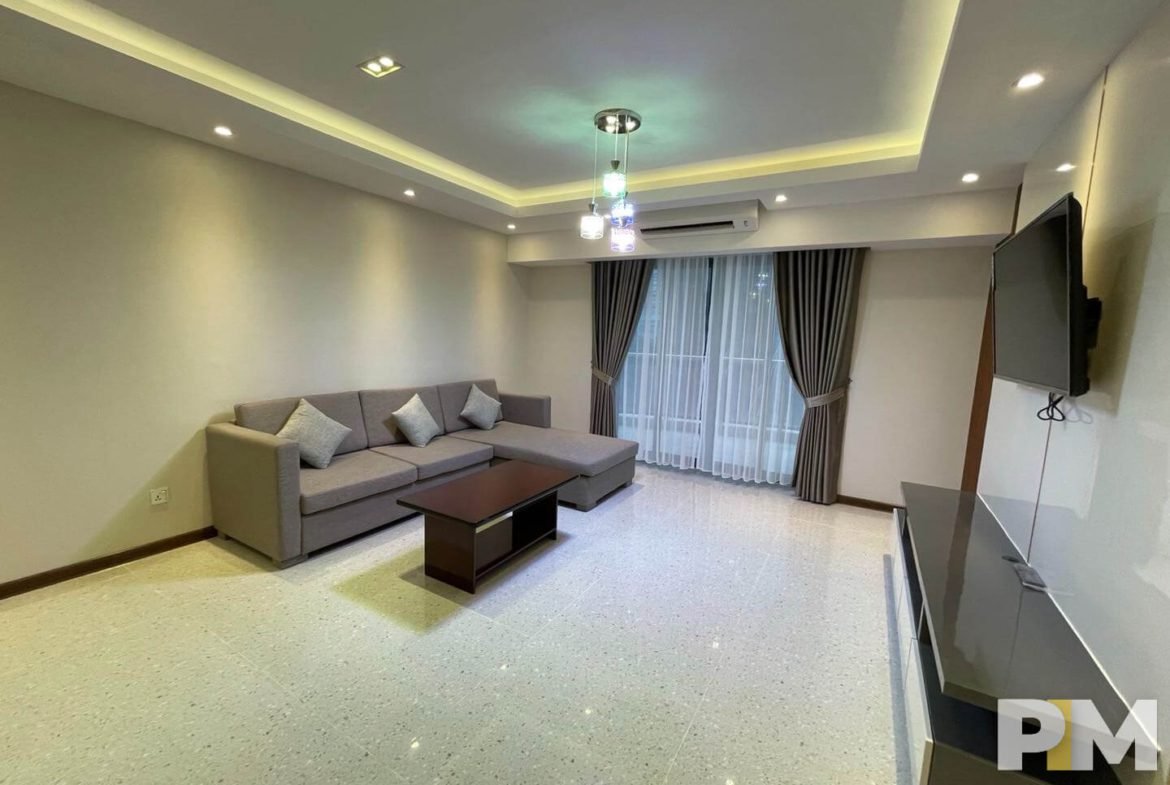 Living room view - Myanmar Real Estate