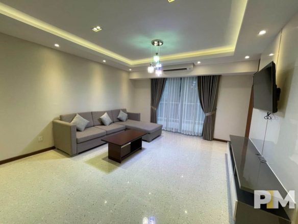 Living room view - Myanmar Real Estate