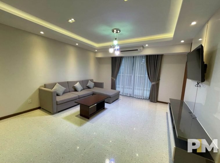 Living room view - Myanmar Real Estate