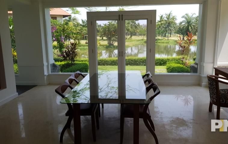 Dining room view - Property in Yangon