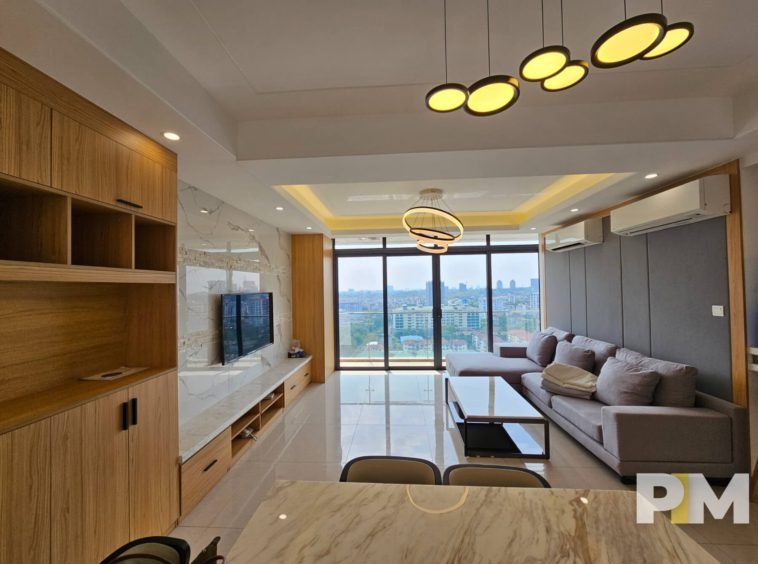 Living room - Yangon Real Estate