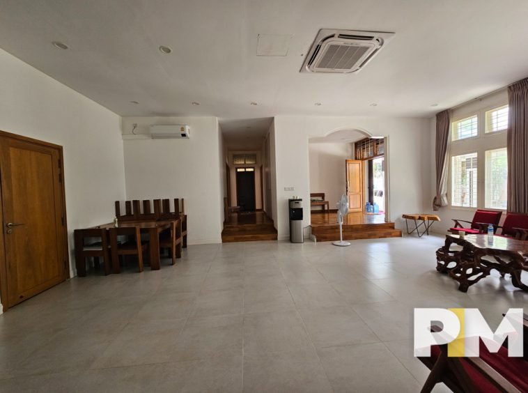 Property for rent in Yangon Bahan Livingroom